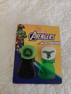 Marvel Avengers Hulk 2-pack magnetic bag clips